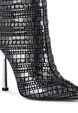 Load image into Gallery viewer, Extravagance Mirror Embellished Stiletto Boots