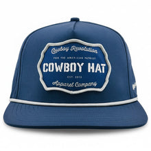 Load image into Gallery viewer, “Cowboy Hat” Performance Patch Rope Hat - Navy Blue