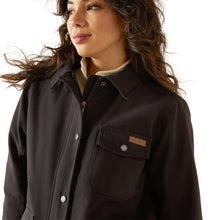 Load image into Gallery viewer, Ariat Women's Black Western Canvas Chore Jacket