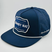 Load image into Gallery viewer, “Cowboy Hat” Performance Patch Rope Hat - Navy Blue