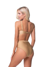 Load image into Gallery viewer, GOLD HIGH WAIST BIKINI SET