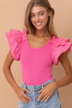 Load image into Gallery viewer, Shoulder Puff Ruffle SLV Bodysuit