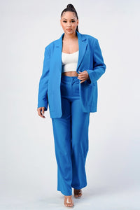 ATHINA CASUAL LOOSE FIT BLAZER AND PANTS