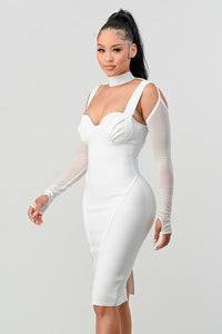 AMALIA FASHION BANDAGE DRESS