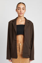 Load image into Gallery viewer, Ollie OVERSIZED CUTEDGE DETAIL BLAZER