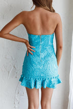 Load image into Gallery viewer, The Sophia LACE CROCHET MINI DRESS