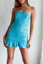 Load image into Gallery viewer, The Sophia LACE CROCHET MINI DRESS