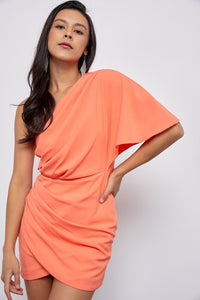 Olivia One Shoulder Wrap Dress