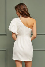 Load image into Gallery viewer, Salone One Shoulder Ruffle Dress