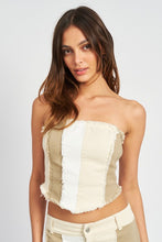 Load image into Gallery viewer, THE CAY SLEEVELESS BLOCK CORSET TOP