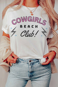 COWGIRLS BEACH CLUB GRAPHIC TEE