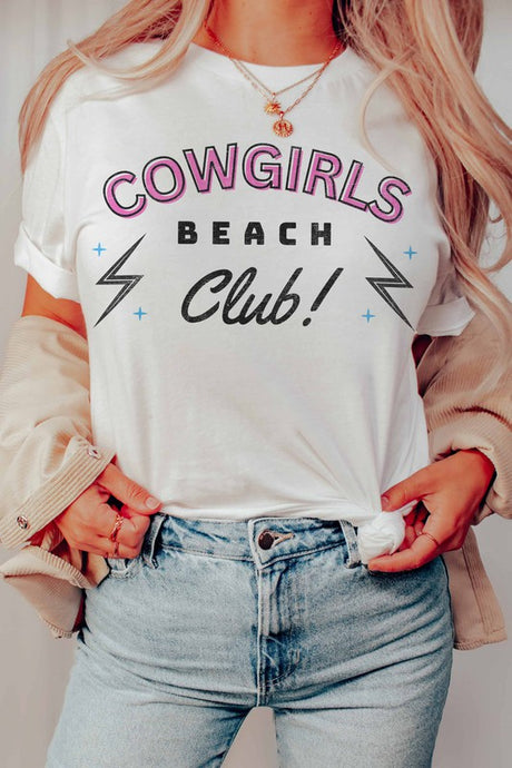 COWGIRLS BEACH CLUB GRAPHIC TEE
