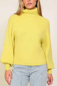 Louise Rib Knitted Turtleneck Sweater