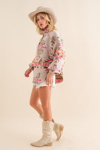 Cantina Aztec Western Pullover