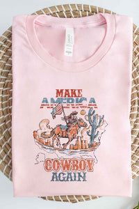 MAKE AMERICA COWBOY AGAIN OVERSIZED TEE / T-SHIRT