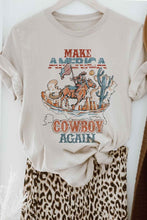 Load image into Gallery viewer, MAKE AMERICA COWBOY AGAIN OVERSIZED TEE / T-SHIRT