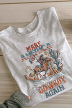 Load image into Gallery viewer, MAKE AMERICA COWBOY AGAIN OVERSIZED TEE / T-SHIRT