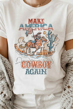 Load image into Gallery viewer, MAKE AMERICA COWBOY AGAIN OVERSIZED TEE / T-SHIRT