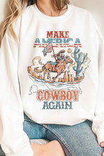 Load image into Gallery viewer, MAKE AMERICA COWBOY AGAIN OVERSIZED SWEATSHIRT