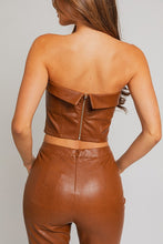 Load image into Gallery viewer, Caramel Corset Tube Top