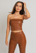 Load image into Gallery viewer, Caramel Corset Tube Top