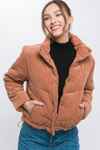 Cindy Corduroy Puffer Jacket