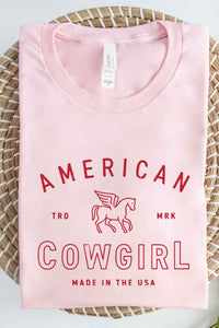AMERICAN COWGIRL GRAPHIC TEE / T-SHIRT