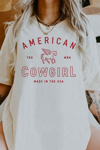 AMERICAN COWGIRL GRAPHIC TEE / T-SHIRT