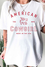 Load image into Gallery viewer, AMERICAN COWGIRL GRAPHIC TEE / T-SHIRT