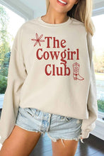 Load image into Gallery viewer, COWGIRL CLUB OVERSIZED SWEATSHIRT