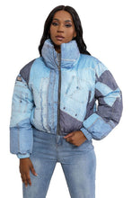 Load image into Gallery viewer, BROOKSHIRE DENIM INSPIRED PUFFER JACKET