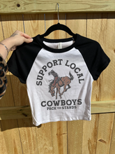 Load image into Gallery viewer, Support Local Cowboys Baby Tee