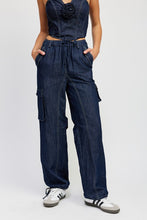 Load image into Gallery viewer, COWBOY CONTRAST STITCHING DENIM PANTS