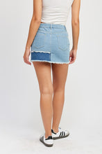 Load image into Gallery viewer, PATTY MAE PATCH WORK DENIM MINI SKIRT