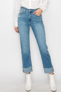 CHAROLETTE HIGH RISE STRAIGHT JEANS