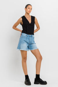 Super High Rise Pleats Shorts