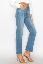 Load image into Gallery viewer, TUMMY CONTROL HIGH RISE STRAIGHT JEANS