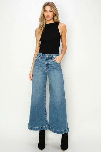 CROP PALAZZO JEANS