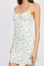 Load image into Gallery viewer, HALTER NECK MINI DRESSW WITH BUST RUCHING DETAIL
