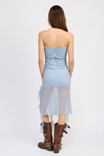 Load image into Gallery viewer, LACE TUBE DRESS WTIH RUFFLE DETAIL