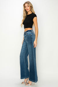 JAMLEE HIGH RISE RELAXED FLARE JEANS