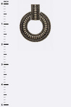 Load image into Gallery viewer, Vintage Inspired Textured Ring Drop Earrings