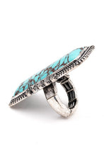 Load image into Gallery viewer, Oversize Vintage Inspired Stone Stretch Ring