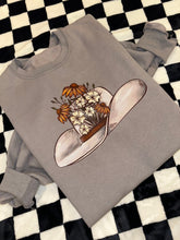 Load image into Gallery viewer, Floral Silver Belly Hat Crewneck
