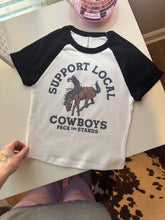 Load image into Gallery viewer, Support Local Cowboys Baby Tee