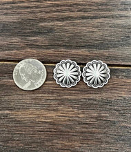 Load image into Gallery viewer, Faux Concho Stud Earrings