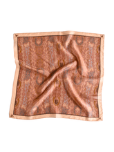 Load image into Gallery viewer, Western Harvest in Dusty Rose Silk Cowgirl Wild Rag Scarf