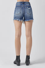 Load image into Gallery viewer, RISEN High Rise Distressed Denim Shorts