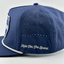 Load image into Gallery viewer, “Cowboy Hat” Performance Patch Rope Hat - Navy Blue