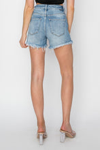 Load image into Gallery viewer, RISEN High Rise Frayed Hem Denim Shorts